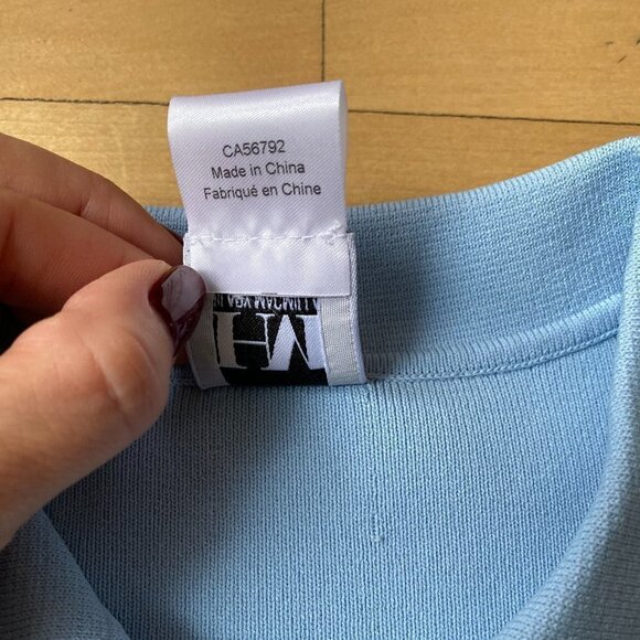 HILARY MacMillan BNWT Ribbed Top Polo Large Button - Picture 6 of 8